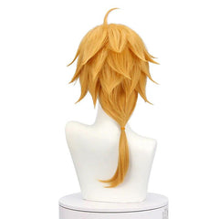 Game Genshin Impact Tohma Cosplay Wig 55cm Yellow Men Wigs Heat Resistant Synthetic Hair