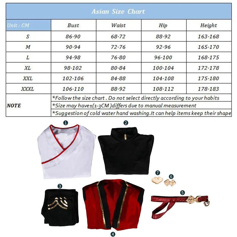 Game Honkai Star Rail Blade The Artisanship Commission Men Cosplay Costume Halloween Carnival Party Uniform