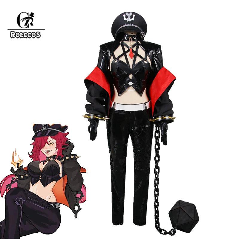 Game Honkai Star Rail Caterina Cosplay Costume The Shacklebound Caterina Women Suit Halloween Party Uniform with Hat