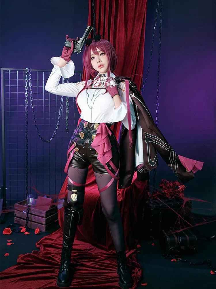 Game Honkai Star Rail Kafka Cosplay Costume Stellaron Hunters Killer Beauty Kafka Uniform Halloween Role Play Outfit