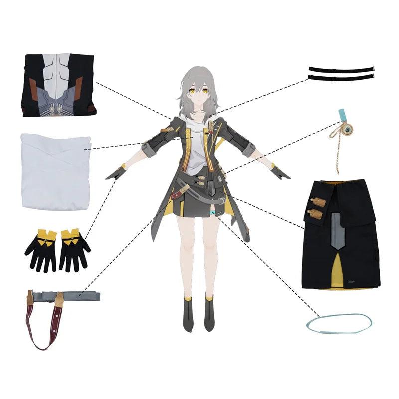 Game Honkai Star Rail Trailblazer Female Protagonist Cosplay Costume Stelle Women Dress Halloween Carnival Party Uniform