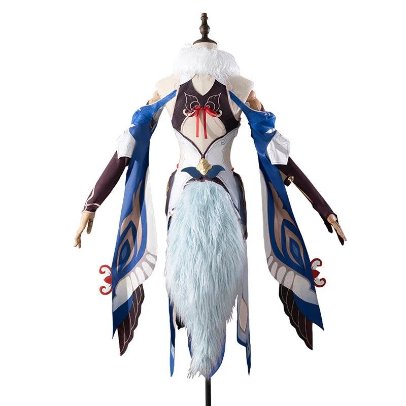 Game Honkai Star Rail Yukong Cosplay Costume Fox Design Style Women Dress Halloween Carnival Party Suit with Tails