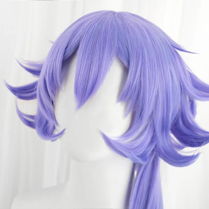 Game LOL Battle Bat Xayah Cosplay Wig 45cm Blue Color Women Xayah Wigs Heat Resistant Synthetic Hair