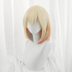 Game LOL Elementalist Lux Cosplay Wig 30cm Mixed Color Women Cosplay Wigs Heat Resistant Synthetic Hair