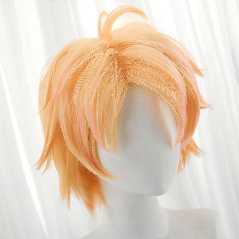 Game LOL Lovestruck Ezreal Cosplay Wig Valentine's Day Ezreal 30cm Men Cosplay Wigs Heat Resistant Synthetic Hair