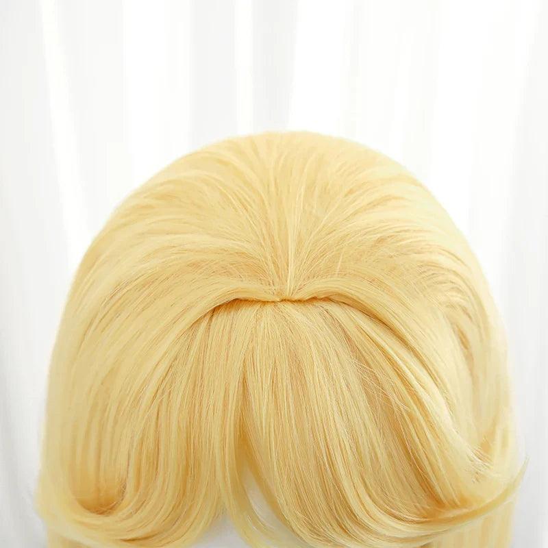 Game LOL Lovestruck Lux Cosplay Wig 85cm Yellow Women Cosplay Wigs Heat Resistant Synthetic Hair