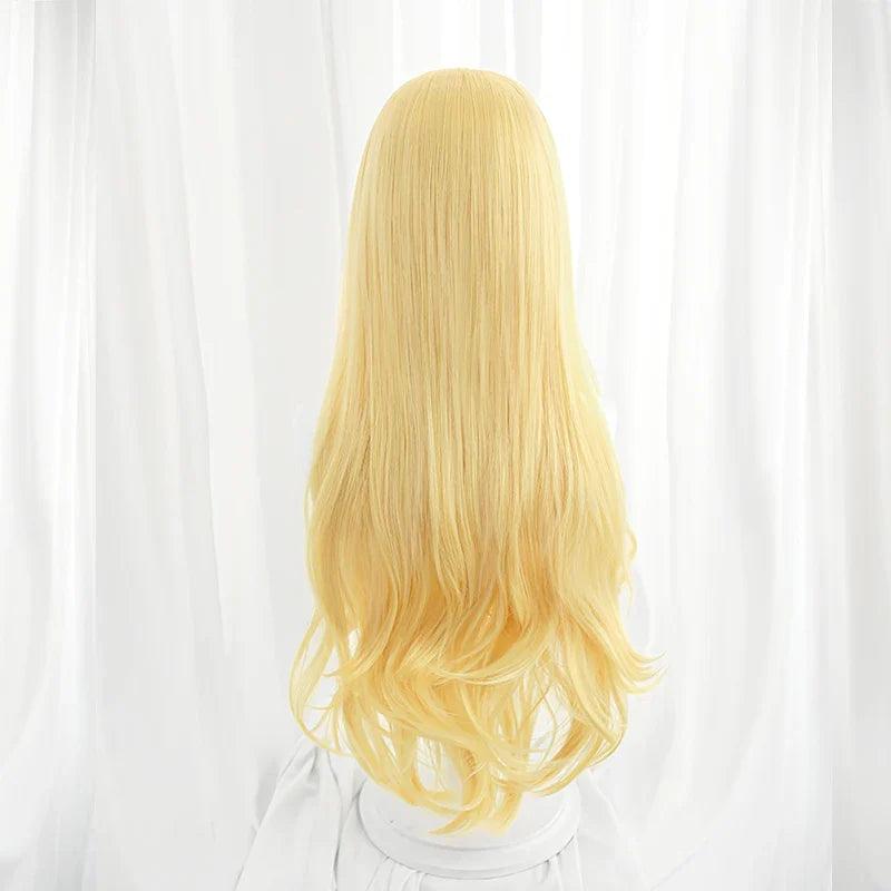 Game LOL Lovestruck Lux Cosplay Wig 85cm Yellow Women Cosplay Wigs Heat Resistant Synthetic Hair