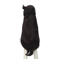 Genshin Impact Beidou Cosplay Wig 80cm Long Brown Women Wig Heat Resistant Synthetic Hair