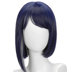 Genshin Impact Kujou Sara Cosplay Wig 35cm Short Straight Wig Heat Resistant Synthetic Hair