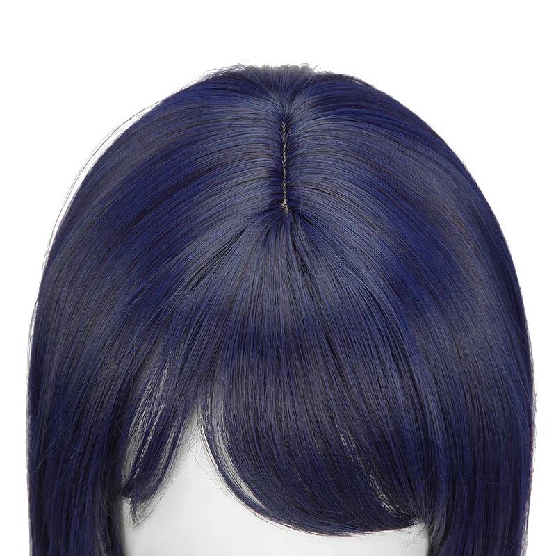 Genshin Impact Kujou Sara Cosplay Wig 35cm Short Straight Wig Heat Resistant Synthetic Hair