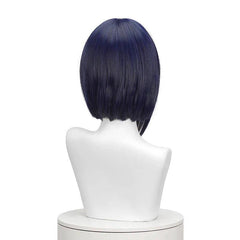 Genshin Impact Kujou Sara Cosplay Wig 35cm Short Straight Wig Heat Resistant Synthetic Hair