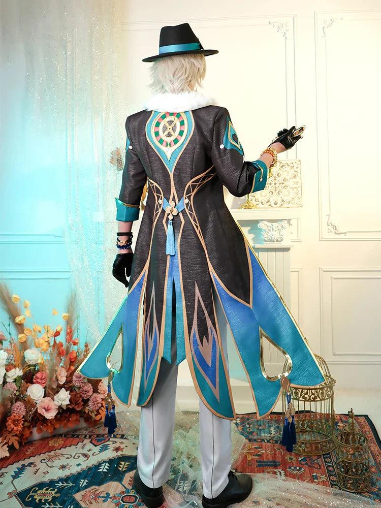 Honkai Star Rail Aventurine Cosplay Costume Topaz Colleagues Interastral Peace Corporation Men Halloween Party Outfit