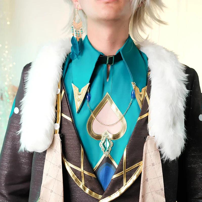 Honkai Star Rail Aventurine Cosplay Costume Topaz Colleagues Interastral Peace Corporation Men Halloween Party Outfit