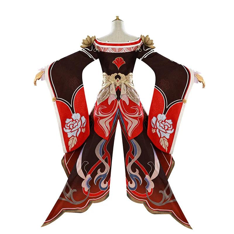 Honkai Star Rail Fugue Tingyun Cosplay Costume Ancient Style Fox Tails Design Women Dress Halloween Carnival Party Suit