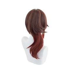 Honkai Star Rail Tingyun Cosplay Wig 50cm Mixed Color Wigs with Ears Heat Resistant Perucas Synthetic Hair