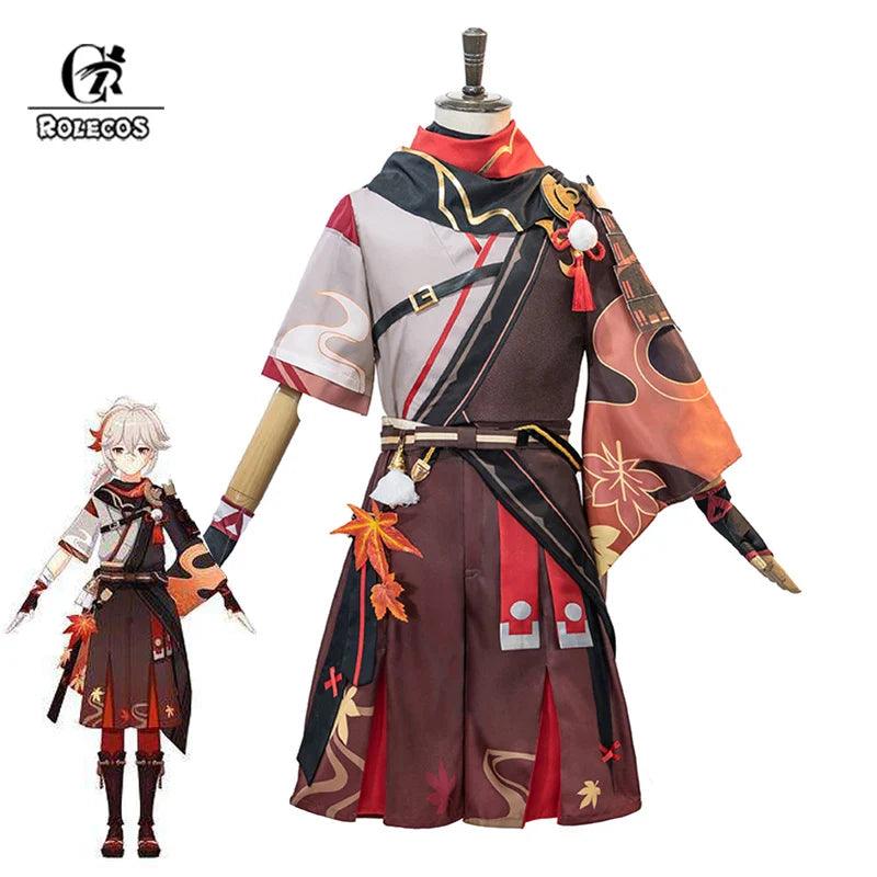 Kaedehara Kazuha Cosplay Costume Genshin Impact Kiryu Kazuha Cosplay Costume Halloween Cosplay for Men Outfits Full Set