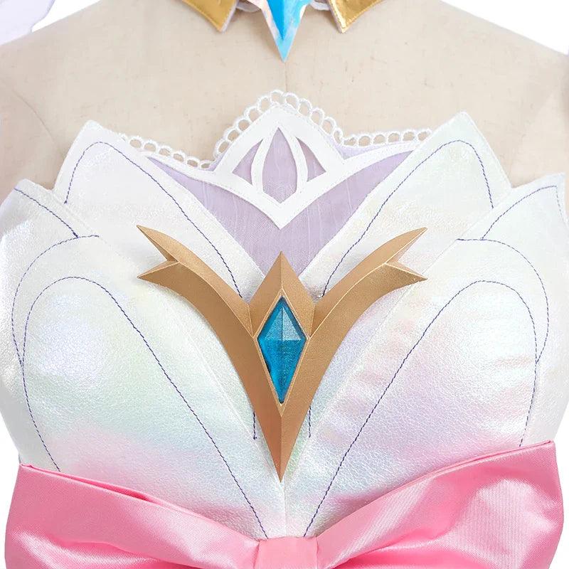 LOL Crystal Rose Seraphine Cosplay Costume Game LOL Seraphine Rose Design Outfit Halloween Women Suit New Skin