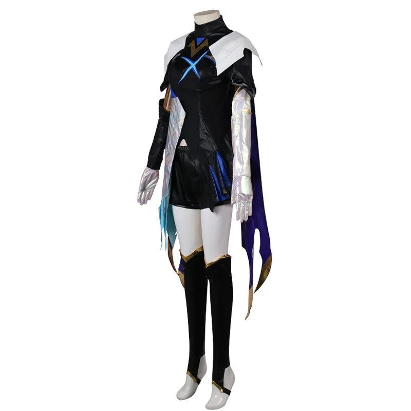 LOL DRX Ashe Cosplay Costume Game LOL Ashe Women Cosplay Outfit LOL Champion Skin Halloween Cos Costume with Headwear