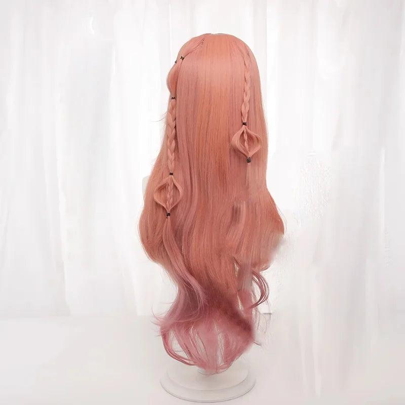 LOL Heartache & Heartthrob Caitlyn Cosplay Wig 85cm Women Valentine's Day Cosplay Wigs Heat Resistant Synthetic Hair