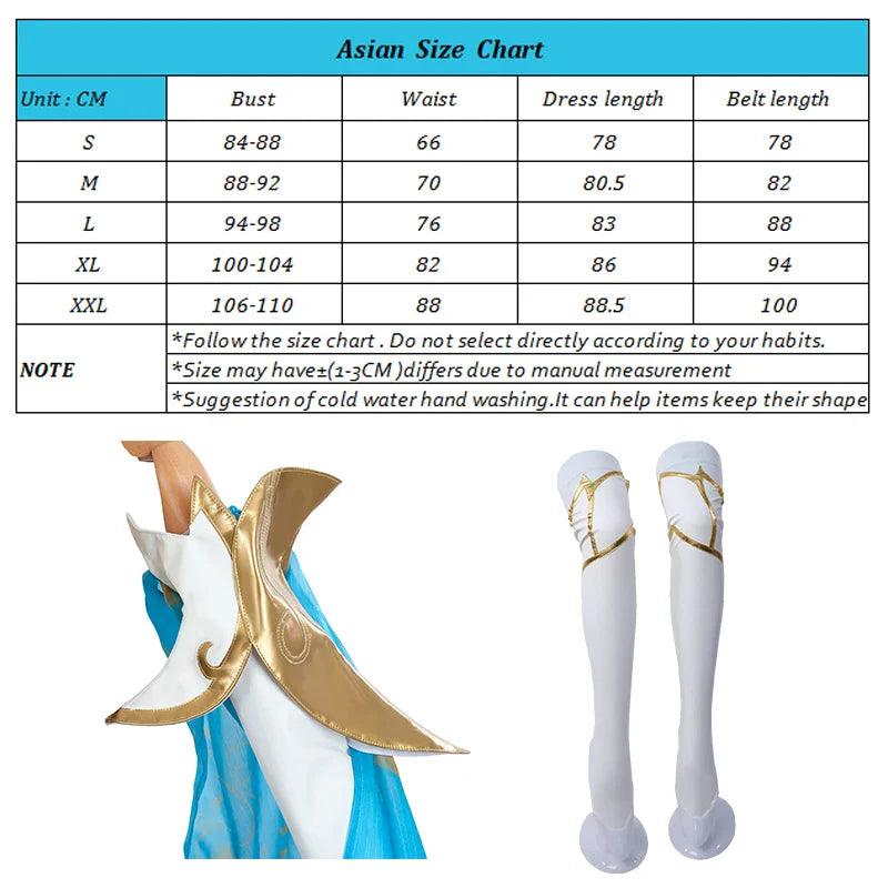 LOL Immortal Journey Irelia Cosplay Costume Game Divine Sword Irelia Halloween Outfit Women Dress with Headwear New Skin