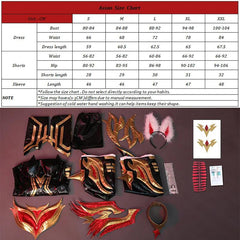 LOL Immortalized Legend Ahri Cosplay Costume Game LOL Nine Tailed Demon Fox Ahri Outfit Halloween Women Suit