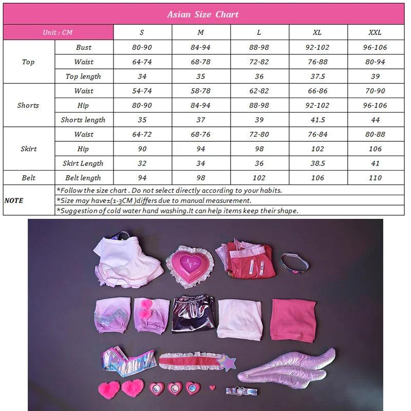 LOL Lovestruck Lux Cosplay Costume LOL Valentine's Day New Skin Lux Women Cosplay Costume Halloween Full Set