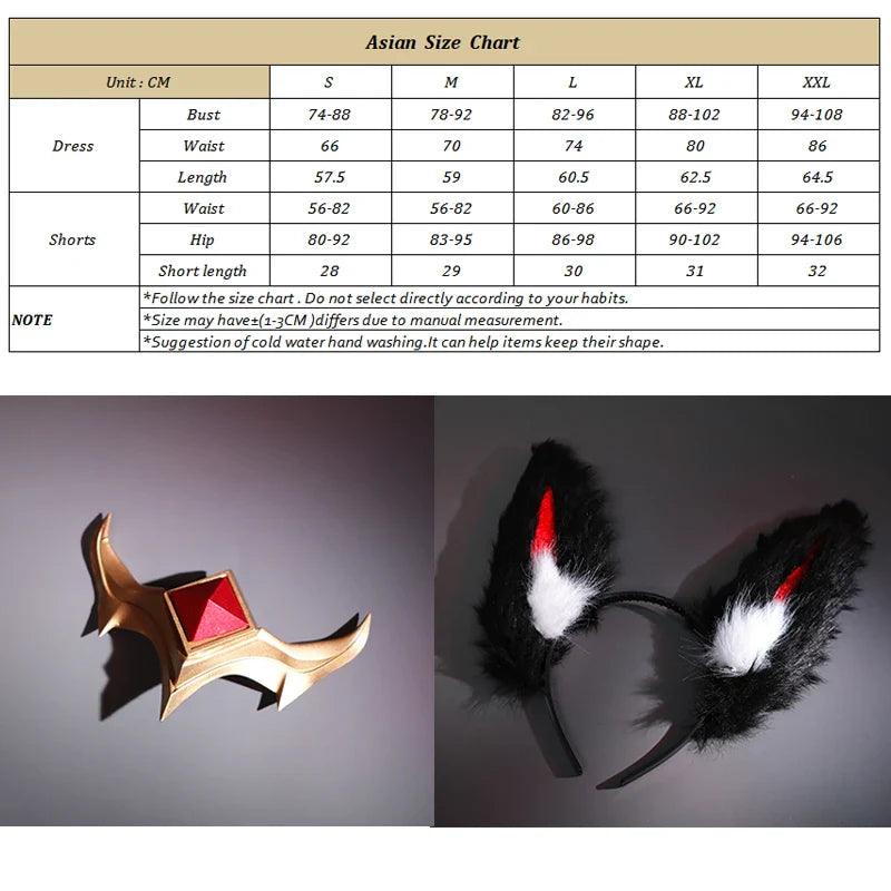 LOL Risen Legend Ahri Cosplay Costume Game LOL Nine Tailed Demon Fox Ahri Outfit Halloween Women Suit