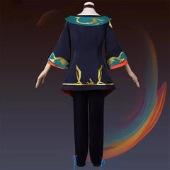 LOL The Visionary Hwei Cosplay Costume LOL Splash Art Lukai Hwei Champion Men Cosplay Costume Halloween Full Set