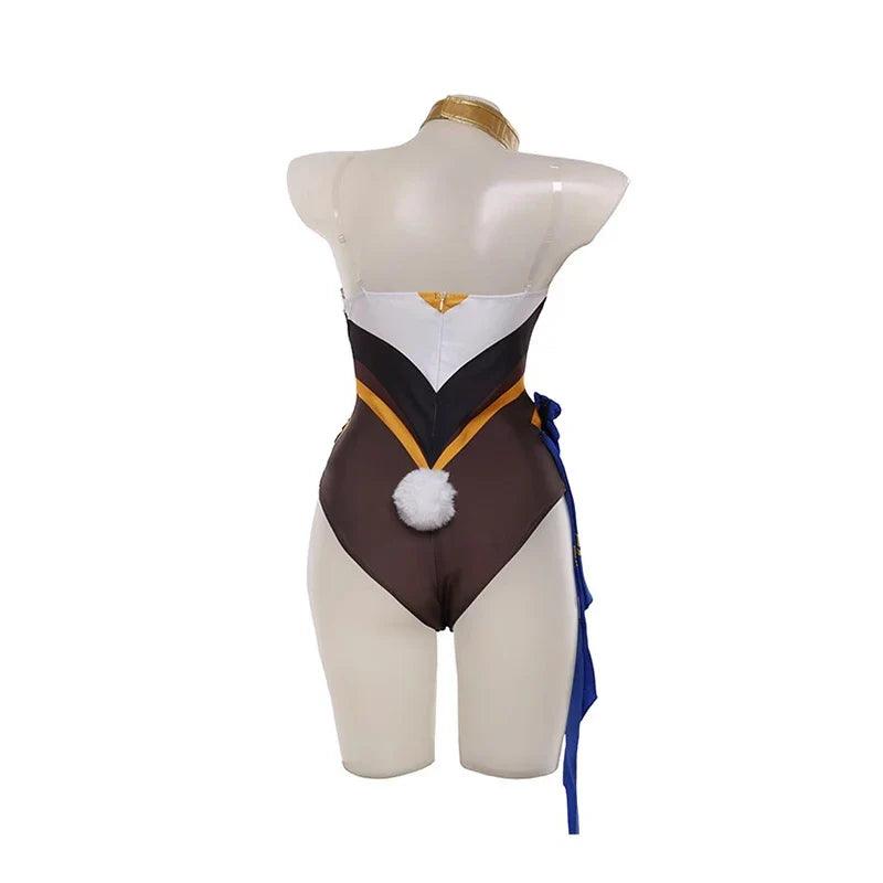 Layla Bunny Girl Costume New Original Genshin Impact Bunny Suit Sexy Exotic Dancers Women Jumpsuit Full Set