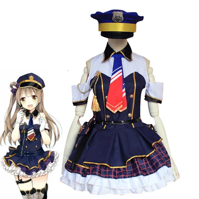 LoveLive! Kotori Minami Cosplay Costume Anime Love Live Lolita Minami Kotori Policewoman Costume Women Uniform Halloween