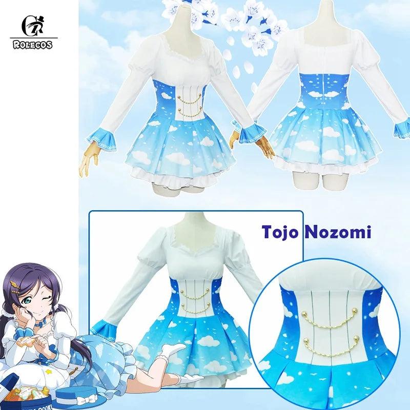 Lovelive Sky Cosplay Costume Maki Rin Nico Umi Cosplay  Love Live Eli Kotori Kotori Costume Hanayo Nozomi Lolita Dress