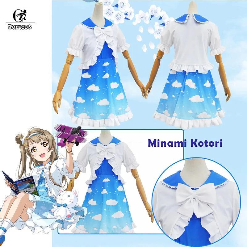 Lovelive Sky Cosplay Costume Maki Rin Nico Umi Cosplay  Love Live Eli Kotori Kotori Costume Hanayo Nozomi Lolita Dress