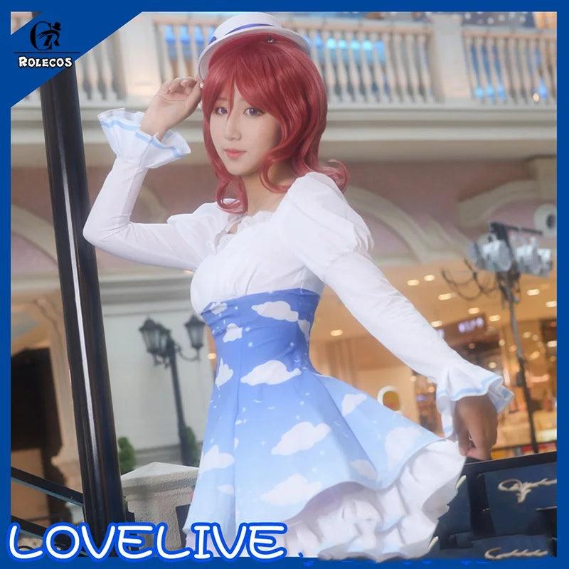 Lovelive Sky Cosplay Costume Maki Rin Nico Umi Cosplay  Love Live Eli Kotori Kotori Costume Hanayo Nozomi Lolita Dress