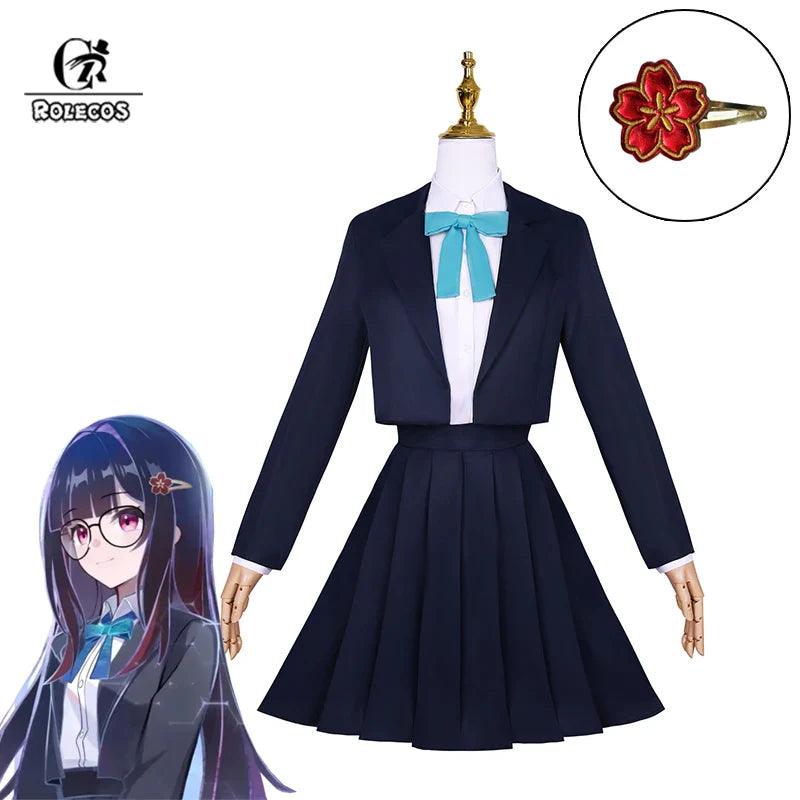 Masked Fools Sparkle Cosplay Costume Game Honkai Star Rail Black Women JK Suit Halloween Carnival Party School Uniform