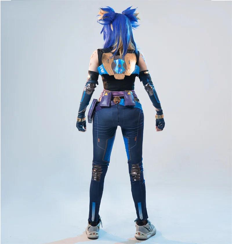 Neon Cosplay Costume Game Valorant Neon Cosplay Costume Blue Women Combat Uniform Halloween Party Outfit Full Set