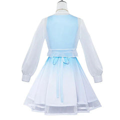 Original Game Genshin Impact Ganyu Dress Blue And White Gradient Elegant Women Dress Halloween Party Cosplay Costume