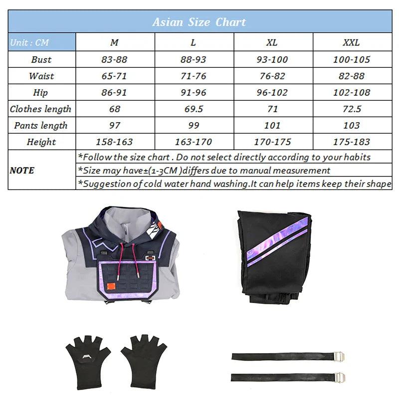 Presale ISO Cosplay Costume Game Valorant ISO Cosplay Costume Men Combat Uniform Halloween Party Outfit