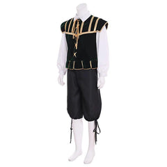 Renaissance Tudor Noble Court Doublet Costume - Medieval Jerkin Vest & Viking-Inspired Outfit for Men