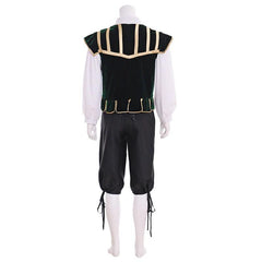 Renaissance Tudor Noble Court Doublet Costume - Medieval Jerkin Vest & Viking-Inspired Outfit for Men