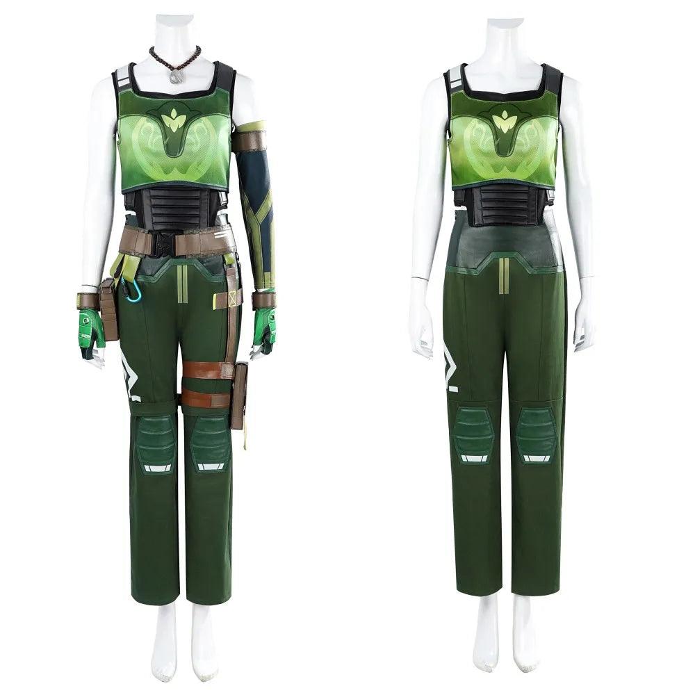 Valorant Skye Cosplay Costume - Women's Battle Suit with Accessories for Halloween & Carnival