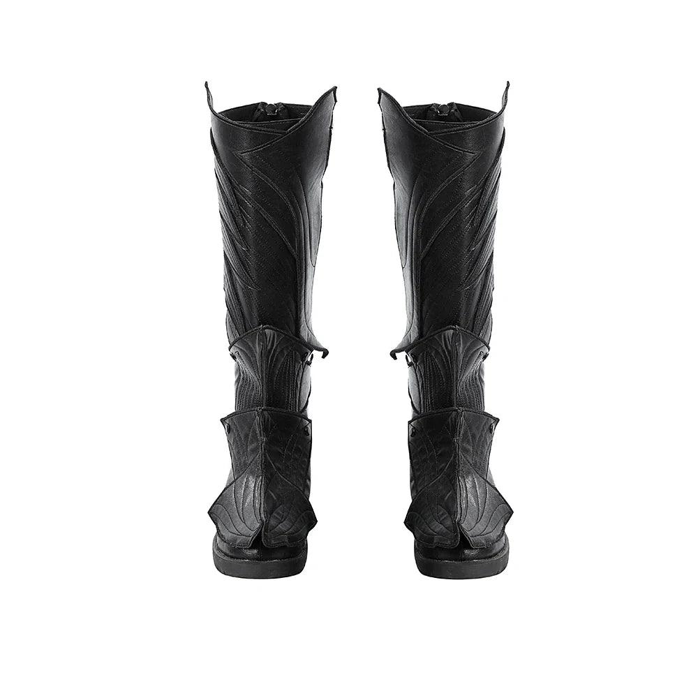 Game Minthara Cosplay Shoes For Women Punk Unique Design Black Long Boots Halloween Carnival Party Dress Up Props Accessories