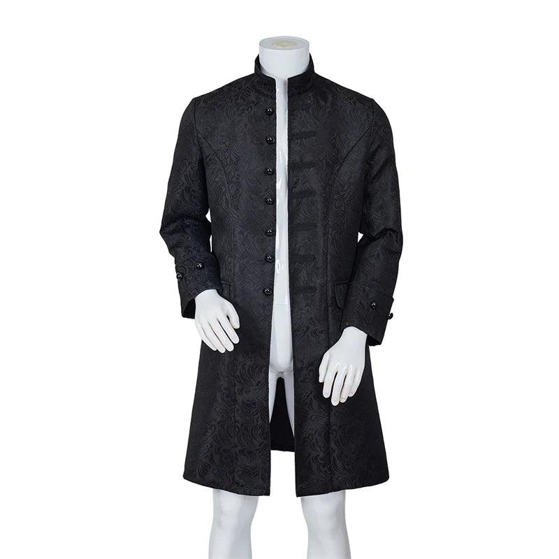 Medieval Gothic Victorian Jacket for Men - Vintage Tailcoat Trench Coat Steampunk Uniform