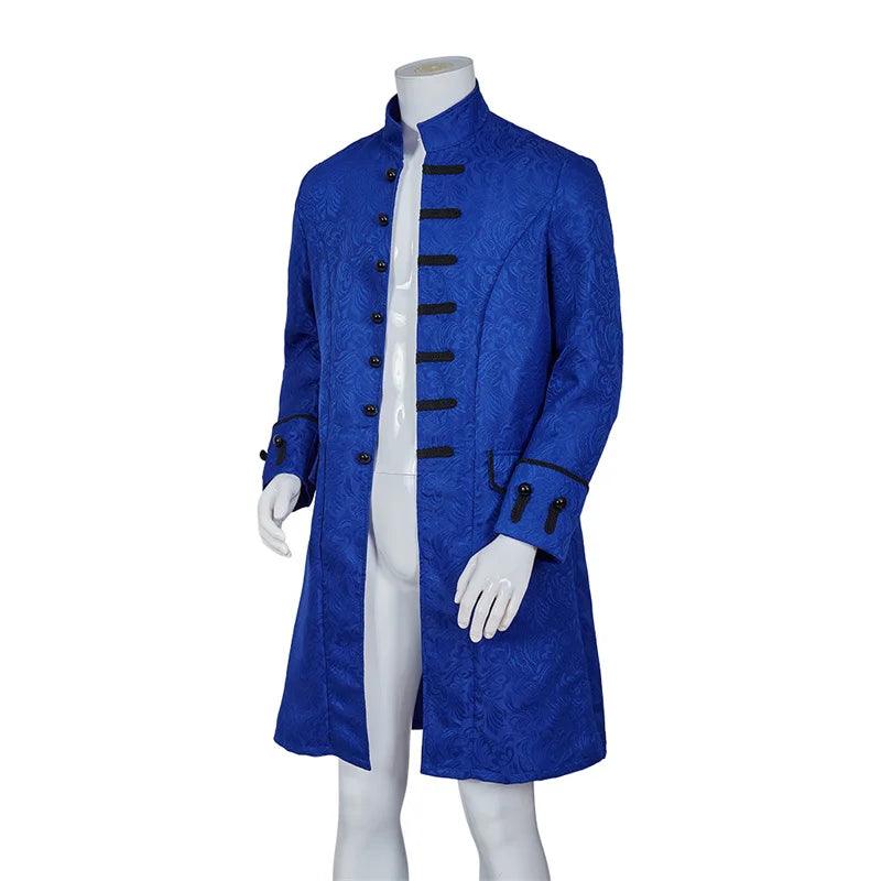 Medieval Gothic Victorian Jacket for Men - Vintage Tailcoat Trench Coat Steampunk Uniform