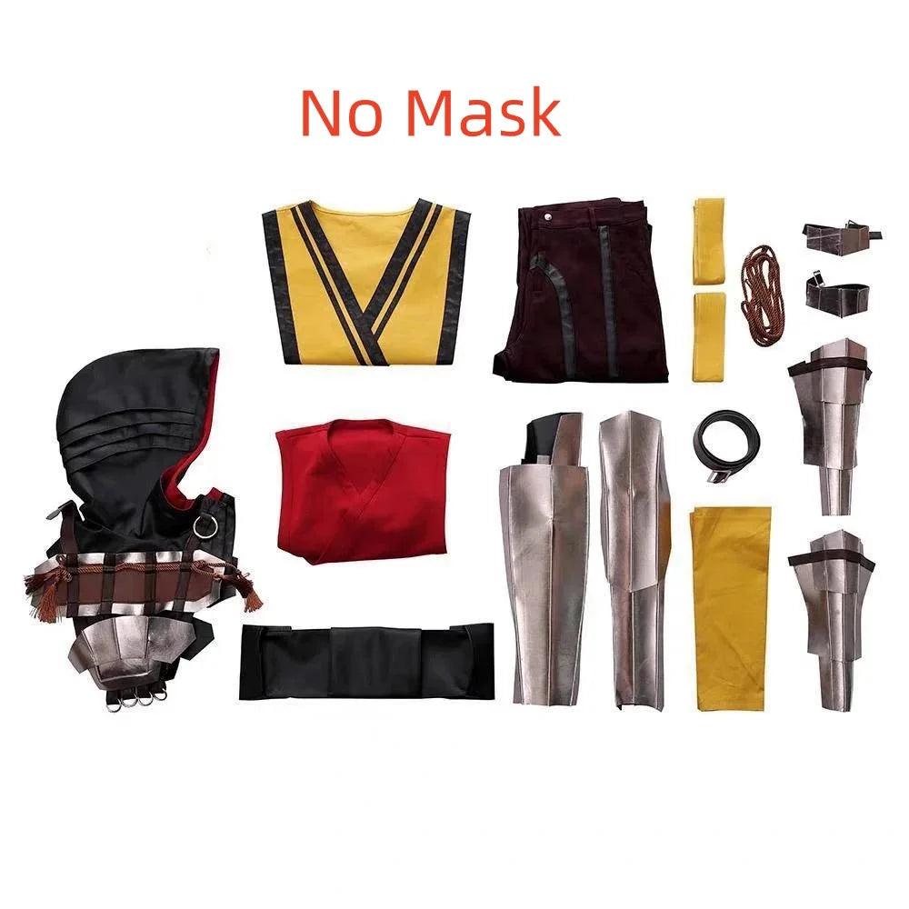 Scorpion Cosplay Game Mortal Kombat 11 Costume For Men