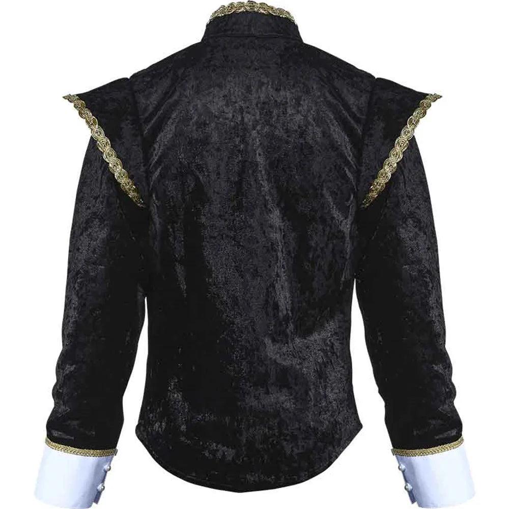 Men’s Tudor Jacket Cosplay Costume - Renaissance Elizabethan Uniform for Medieval Events