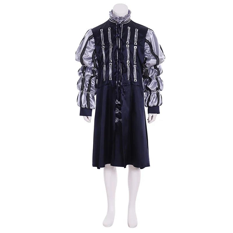 Tudor King Henry VIII Costume - Regal Medieval Men’s Suit for Cosplay, Reenactments & Halloween