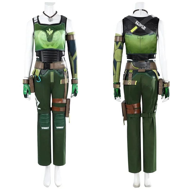 Valorant Skye Cosplay Costume - Women's Battle Suit with Accessories for Halloween & Carnival