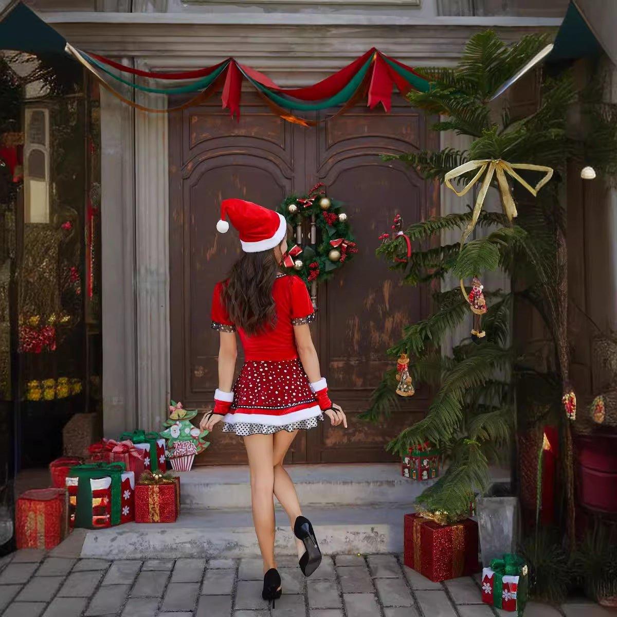 A dropshipping cosplay versatile cute sexy Christmas outfit, women's Christmas outfit - Coscosmos