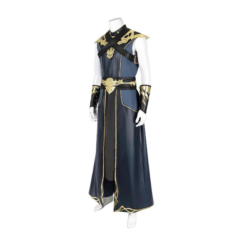 The Dark Urge Cosplay Costume for Male White Dragonborn Sorcerer BG3 Full Set with Shoes