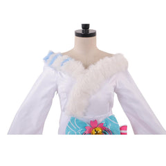 LOL Spirit Blossom Ahri Super Transform Cosplay Costume Adult Custom-Made White Suit Dress